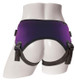 Purple Lush Strap On Harness back view