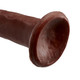 Dual Density Dildo with No Balls (7 inch) brown suction cup