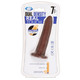 Dual Density Dildo with No Balls (7 inch) brown package
