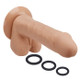 Premium Silicone Dildos with 3 Cock Rings