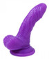 Frisky Silicone Curvy Suction Cup Dildo purple