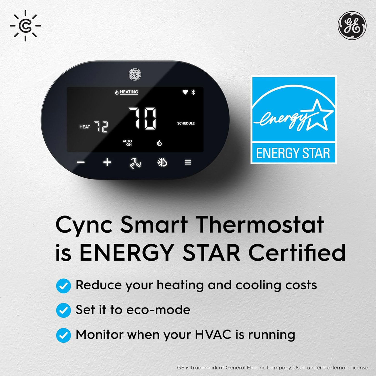 GE Cync Thermostat is ENERGY STAR Certified