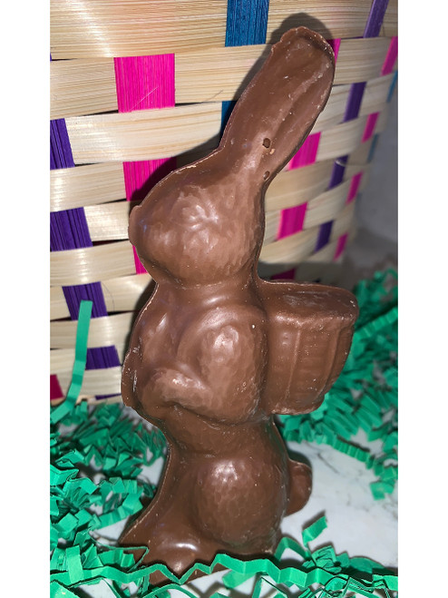 Bunny with Basket - Solid Chocolate