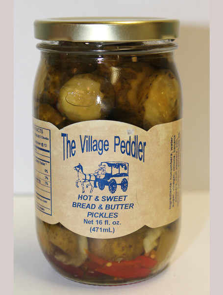 Hot and Sweet Bread and Butter Pickles
