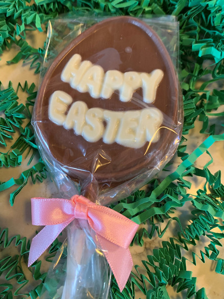 Oval Happy Easter Pop