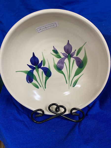 Pottery - 8-Inch Bowl - Blue Iris