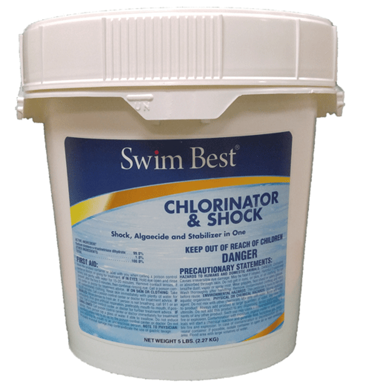Swim Best CHLOR & SHOCK (Di-Chlor), 5lb Bucket