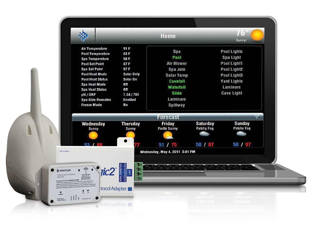 pentair screen logic interface