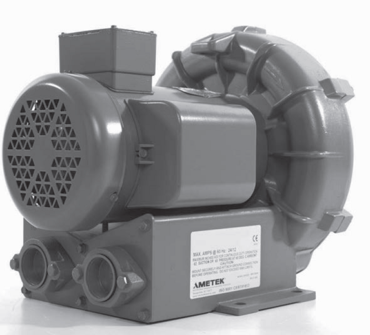 AMETEK DR505AS72M Commercial Air Blower 2.0HP; ODP Waterline