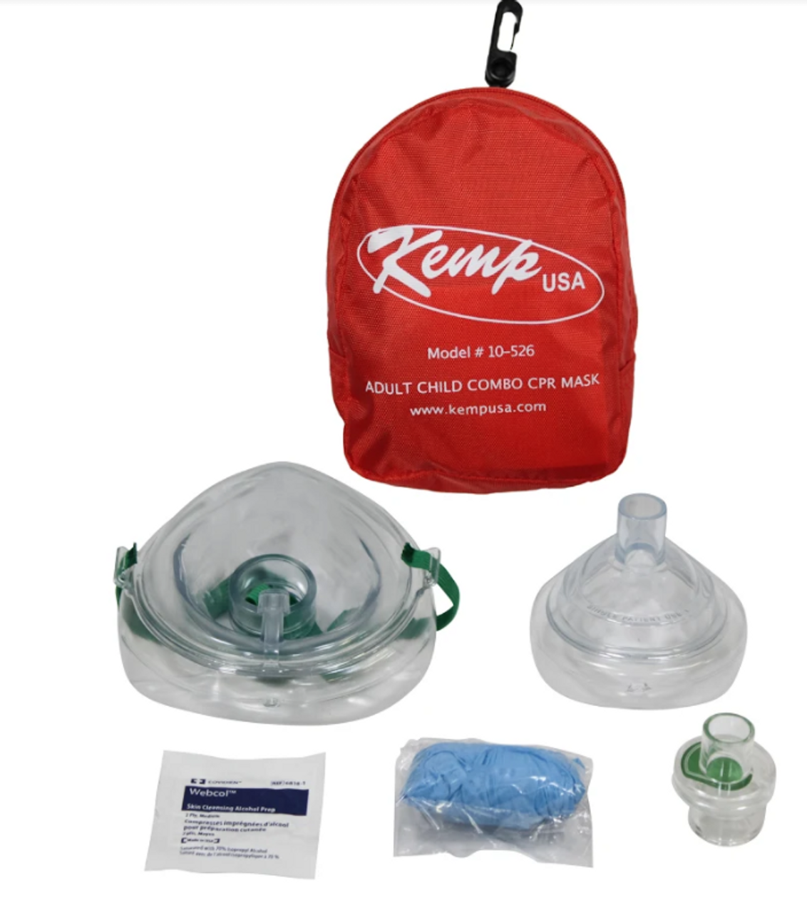 KEMP USA Adult and Child Combo CPR Pocket Mask - 10-526