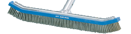 A & B 18" Curved Stainless Steel Bristle Algae Brush A & B 18" Curved Stainless Steel Bristle Algae Brush