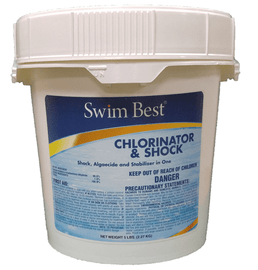 Swim Best CHLOR & SHOCK (Di-Chlor), 5lb Bucket Swim Best CHLOR & SHOCK (Di-Chlor), 5lb Bucket