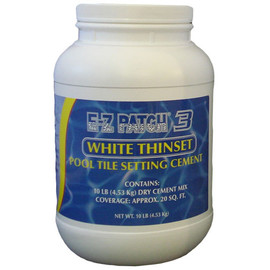 E-Z Products - #4 FS White Grout Pool Tile Repair Cement 10 lb - EZP-143 E-Z Products - #4 FS White Grout Pool Tile Repair Cement 10 lb - EZP-143