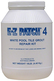 E-Z Products - #4 White Pool Tile Grout Repair 10 lb EZP-138