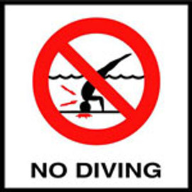 Inlays No Diving Symbol Skid Resistant Depth Marker 6x6 Tile (12-2011) (C621500) Inlays No Diving Symbol Skid Resistant Depth Marker 6x6 Tile (12-2011) (C621500)