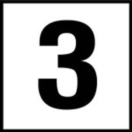 Inlays 3 6 x 6 Tile 4" Lettering C611030 (Smooth Waterline) (12-2094)
 Inlays 3 6 x 6 Tile 4" Lettering C611030 (Smooth Waterline) (12-2094)