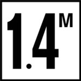 Inlays 1.4 With M - 6 x 6 Tile 4" Lettering C622714 (Skid Resistant) (C622714)