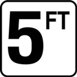 Inlays 5 With FT 6 X 6 Tile 4" Lettering Vinyl StickOn Deck- V620050 (Skid Resistant) Inlays 5 With FT 6 X 6 Tile 4" Lettering Vinyl StickOn Deck- V620050 (Skid Resistant)