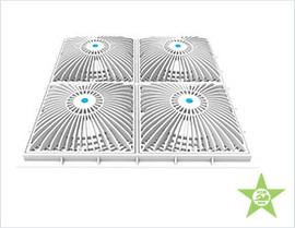 AquaStar -18MFxxx - 18" Square Mud Frame with Four 9" Square MoFlowâ„¢ Suction Outlet Covers AquaStar -18MFxxx - 18" Square Mud Frame with Four 9" Square MoFlowâ„¢ Suction Outlet Covers