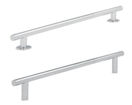 SR Smith 12" ADA Straight Transfer Rail Without Flanges - Marine Grade Stainless Steel - .120" Wall, 1.50" OD - TR-12B