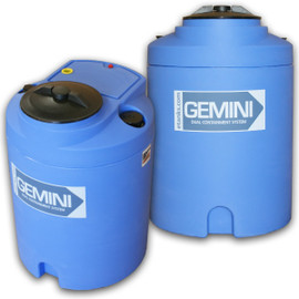 Peabody Gemini Containment-Cylindrical 15GAL/57L- Blue (01-28907)  Peabody Gemini Containment-Cylindrical 15GAL/57L- Blue (01-28907)