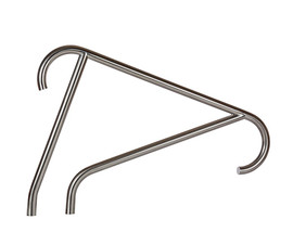 SR Smith Meridian Deck Mounted Stair Rail,  Stainless Steel 1.90" x .065" - MER-1004 SR Smith Meridian Deck Mounted Stair Rail,  Stainless Steel 1.90" x .065" - MER-1004