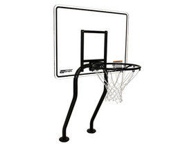 SR Smith Residential Basketball Game Stainless Steel Frame w/Anchor and Escutcheons BASK-CH