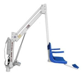Global Pool Products Rotational Series R-450R Long Reach ADA Pool Lift  - 450 Lift Capacity - Without Anchor - R450RNA