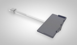 Aqua Creek Pull Out Leg Rest for ADA Pool Lifts - Gray - F-LRG