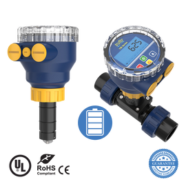 ICON - TIB Truflo Insertion Battery Operated Paddle Wheel Flow Meter - 6" - 24" PVDF - TIB-PF-L ICON - TIB Truflo Insertion Battery Operated Paddle Wheel Flow Meter - 6" - 24" PVDF - TIB-PF-L