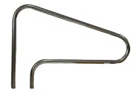 Global Classic 54" 3 Bend Handrail Polish - GPP-RL-C49-3BND-SS