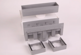 Pour A Lid 12" Grey Channel Drain System - PLC-12 INLN GREY