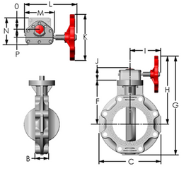Spears - 10" PVC BUTTERFLY VALVE, GEAR OP ( 722321-100 ) Spears - 10" PVC BUTTERFLY VALVE, GEAR OP ( 722321-100 )