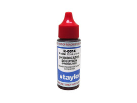 Taylor pH Indicator Solution (for Residential Series), Phenol Red, .75 oz, Dropper Bottle R-0014