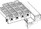Lawson Aquatic Parallel Grating Fastening Set - Radius