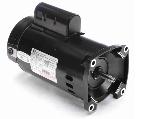 Century Replacement Motors - E-Plus, Square Flange, Threaded Shaft, 1 HP, 115/208-230 Volt - B2841V1