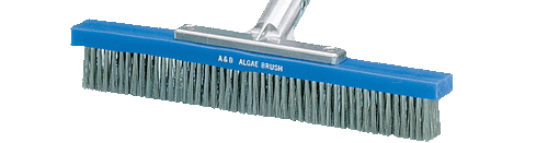 A & B 12" Straight Stainless Steel Bristle Algae Brush A & B 12" Straight Stainless Steel Bristle Algae Brush