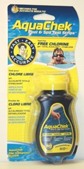 AQUACHEK YELLOW 4 in 1 Chlorine Test Strips - 511242A AQUACHEK YELLOW 4 in 1 Chlorine Test Strips - 511242A