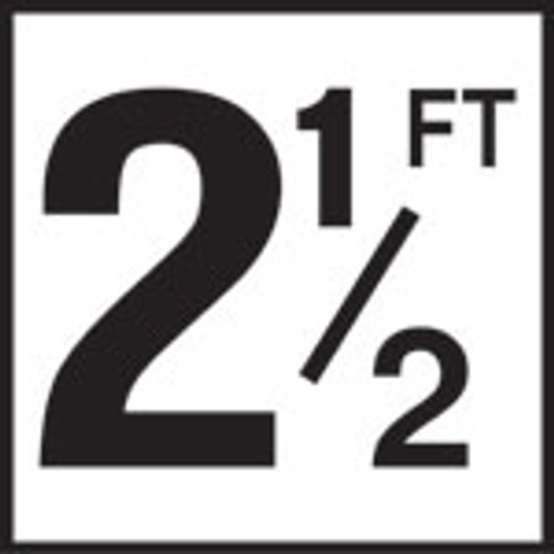 Inlays 2 1/2 FT 6 x 6 Tile 4" Lettering (C610025) (12-2073) Inlays 2 1/2 FT 6 x 6 Tile 4" Lettering (C610025) (12-2073)
