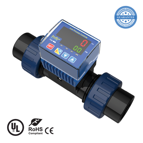 ICON - TKM In-Line Paddle Wheel Flow Meter - 1" Sch 80 Soc PVC - TKM-25-P-S ICON - TKM In-Line Paddle Wheel Flow Meter - 1" Sch 80 Soc PVC - TKM-25-P-S