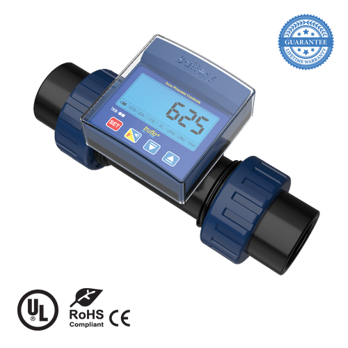 ICON - TKB In-Line Paddle Wheel Flow Meter - 3/4" Sch 80 Soc PVC - TKB-20-P-S