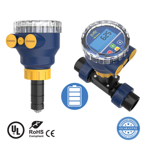 ICON - TIB Truflo Insertion Battery Operated Paddle Wheel Flow Meter - 1/2" - 4" PVDF - TIB-PF-S ICON - TIB Truflo Insertion Battery Operated Paddle Wheel Flow Meter - 1/2" - 4" PVDF - TIB-PF-S