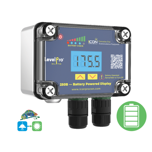 ICON - ITC-250 Lithium Battery Operated Display - 4-20MA Input - ITC250-BT ICON - ITC-250 Lithium Battery Operated Display - 4-20MA Input - ITC250-BT