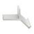 Lawson Aquatics PVC Curb Angle Edge Treatment -With Tail - White - Per Foot