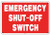 Emergency Shut Off Switch Sign SW-40 ( Plastic)