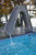 Global Pool Products Tidal Wave Pool Slide - Gray Granite - Right Turn with LED Light Package - GPPSTW-GREY-R-LED