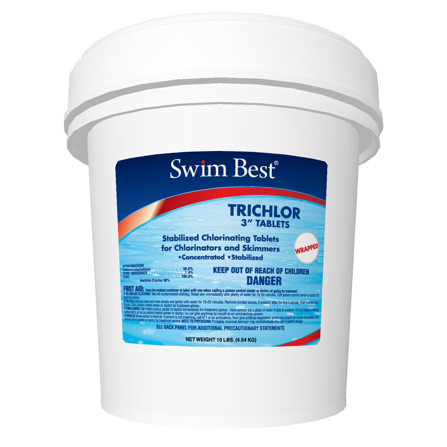 Trichloro Multifunction chemical tabs for pool - 25 Kg bucket