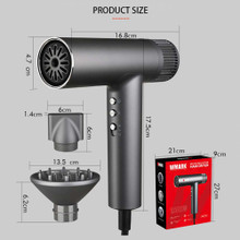 NEW 1500-Watt WMARK NG-9118 BLACK Hair Dryer
