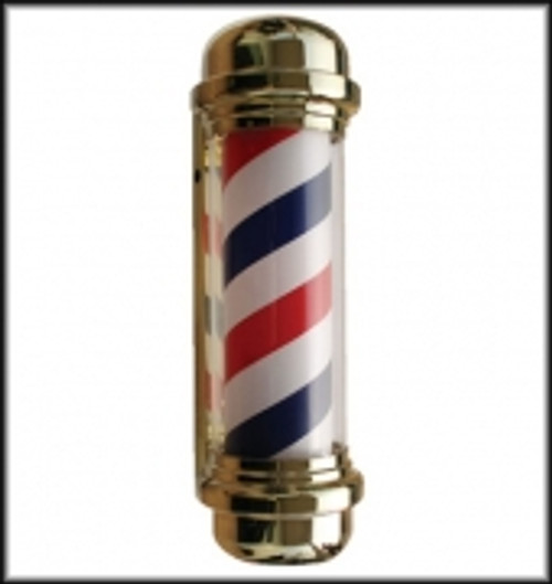 GOLD BARBER POLE (plus shipping)