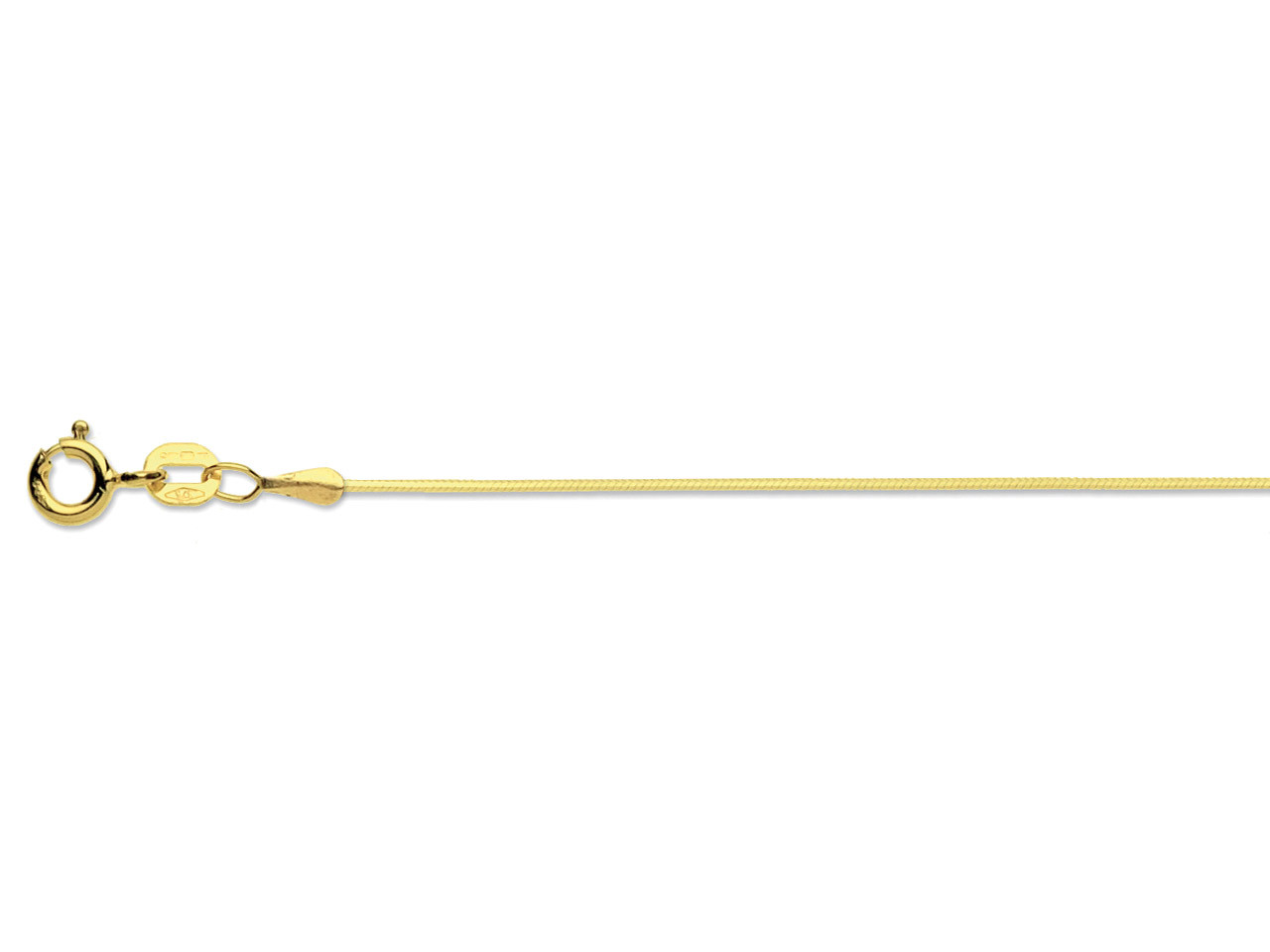 9ct Yellow Gold Diamond Cut Snake Chain 